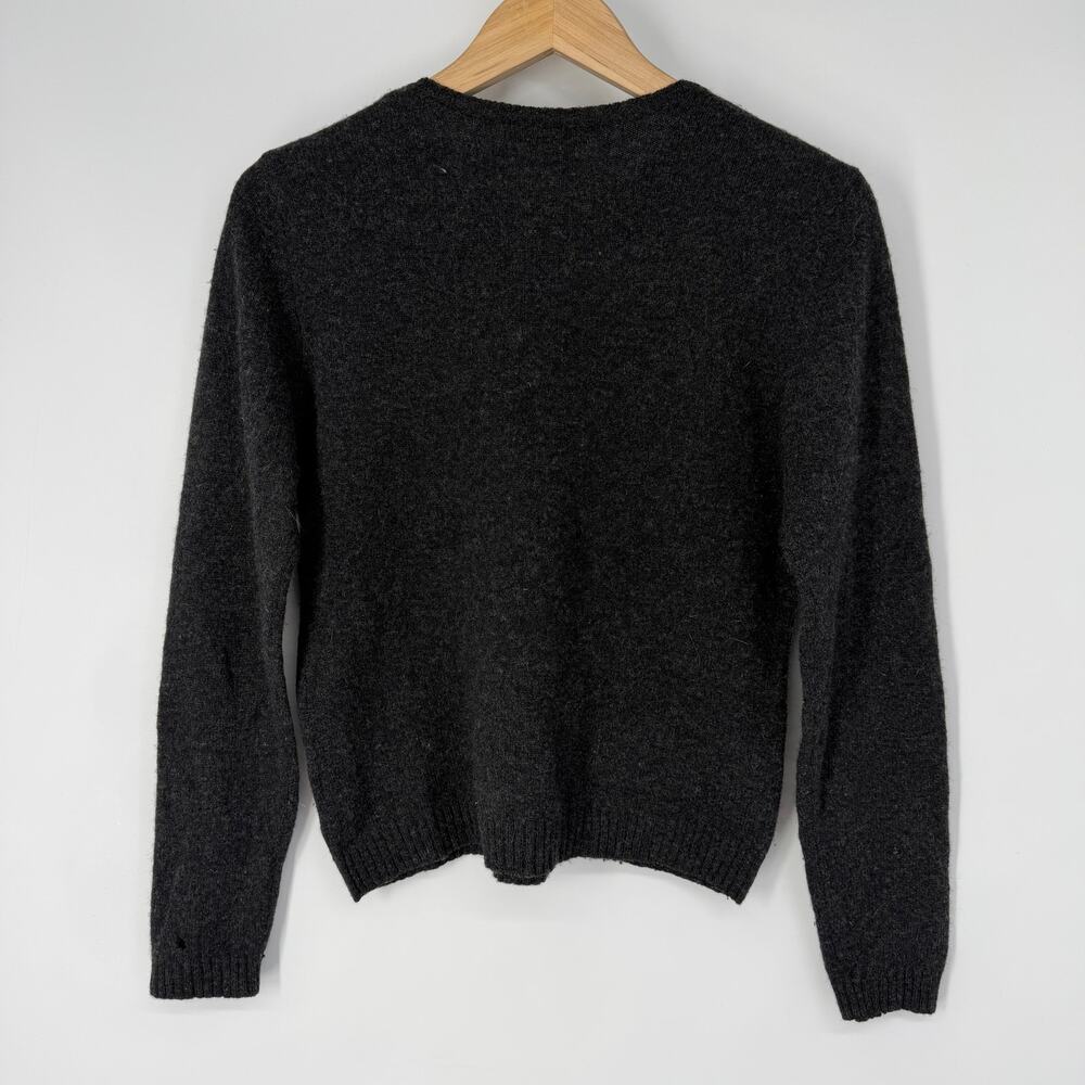 Ralph Lauren Coat of Arms Sweater Lion Horse Wool Crew Neck Button Shoulder - Picture 7 of 9